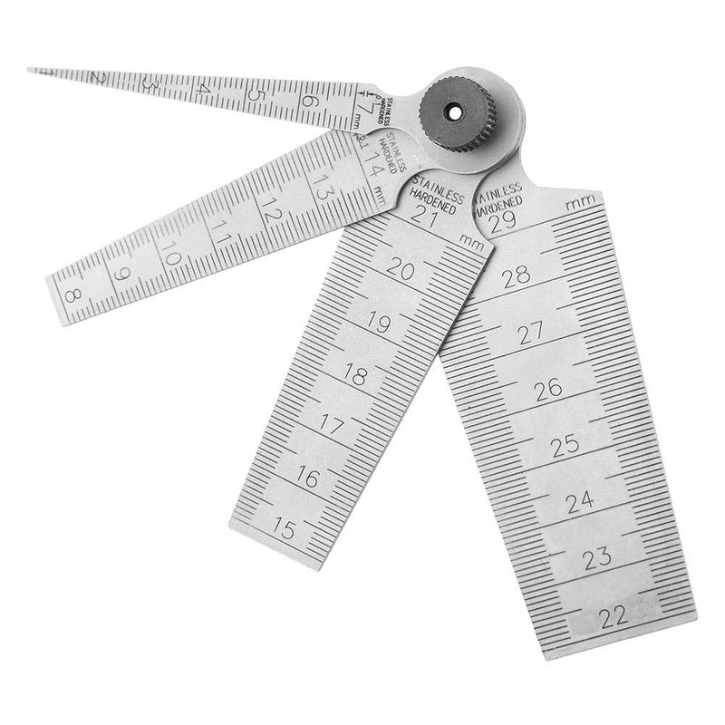 1 Set Taper Gage High Precision Stainless Steel Wedge Feeler Hole Taper Gauge Ruler Measuring Tool