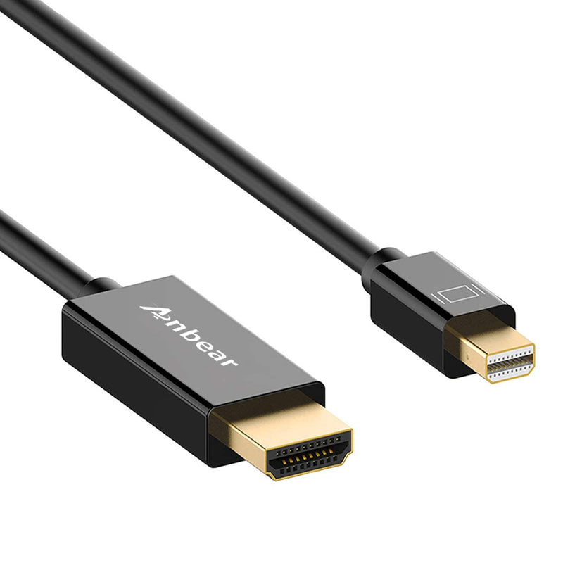Mini DisplayPort to HDMI 6 FT,Anbear Gold Plated Mini Display Port(ThunderboltTM Port ) to HDMI HDTV Male to Male Adapter Compatible for Mac Book,MacBook air, iMac, and More
