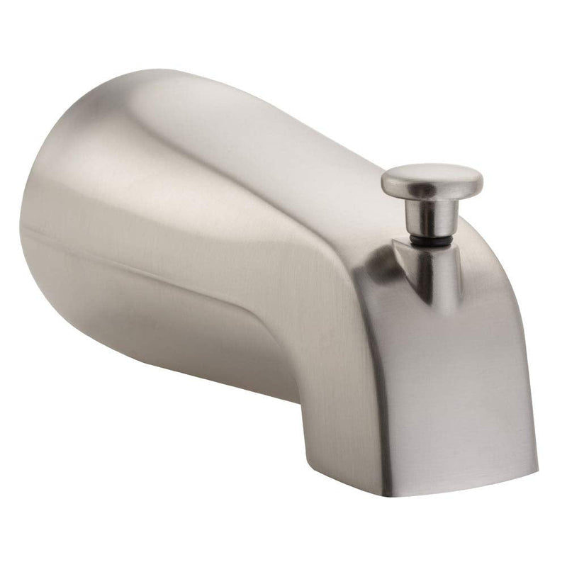 PULSE ShowerSpas 3010-TS-BN Bathtub Spout Valve with Diverter, 1/2" NPT Connection, Brushed-Nickel Brushed Nickel