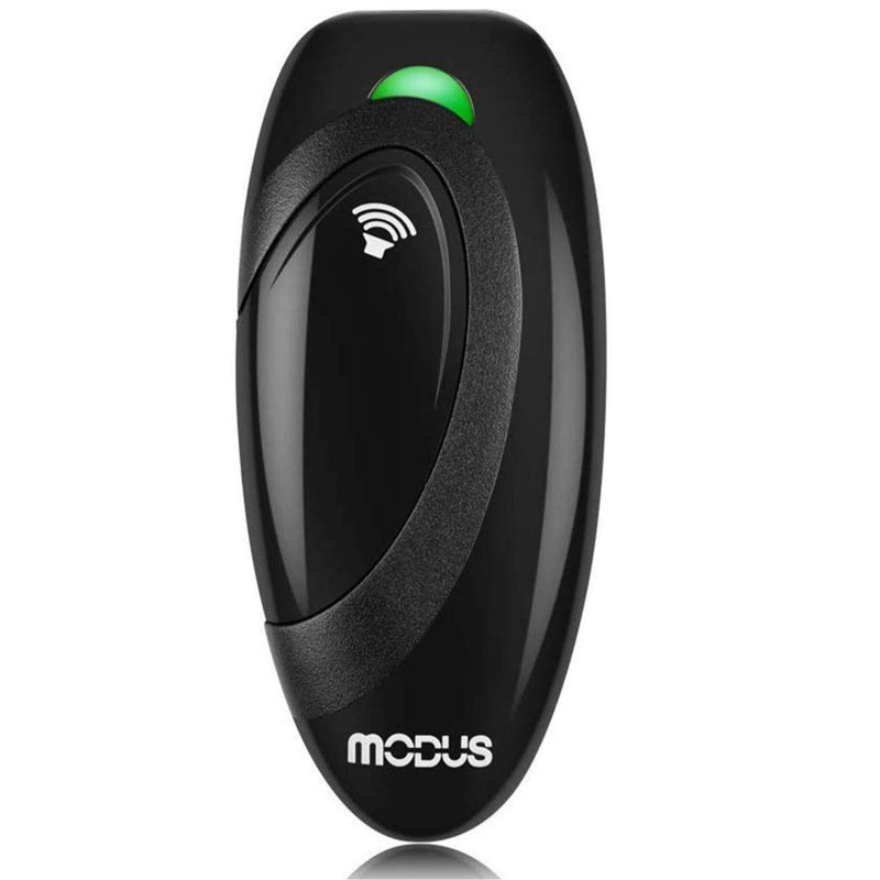 MODUS Ultrasonic Dog Barking Deterrent, 2-in-1 Dog Training and Bark Control Device, Anti-Barking Device, Control Range of 16.4 Ft, Battery Included, LED Indicate, Indoor and Outdoor Black