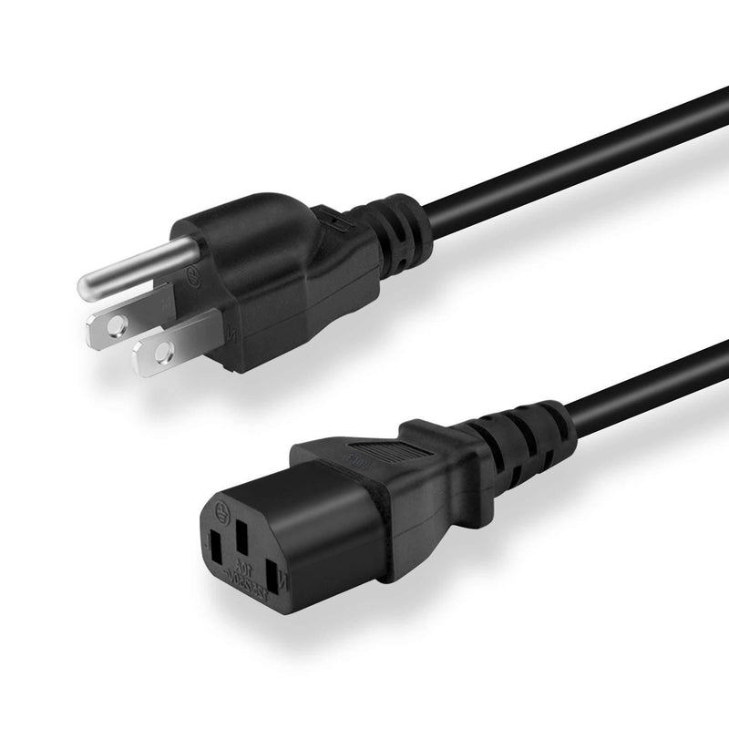 Ac Wall Cable 2 Slot Power Cord Compatible with Dynex TV DX-26L150A11 DX-LCD32-09 DX-L42-10A DX-55L150A11 DX-37L150A11; Panasonic Viera TC-P50S2 TC-P46S2 TC-P42S2 TC-P50U2 TC-P42U2 TC-P50C2 TC-P46C2