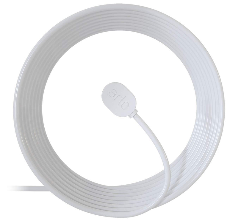 Arlo Certified Accessory - Outdoor Magnetic Charging Cable - 25 ft, Weather Resistant Connector, Compatible with Arlo Ultra, Ultra 2, Pro 3, Pro 4 and Pro 3 Floodlight Cameras, White - VMA5600C