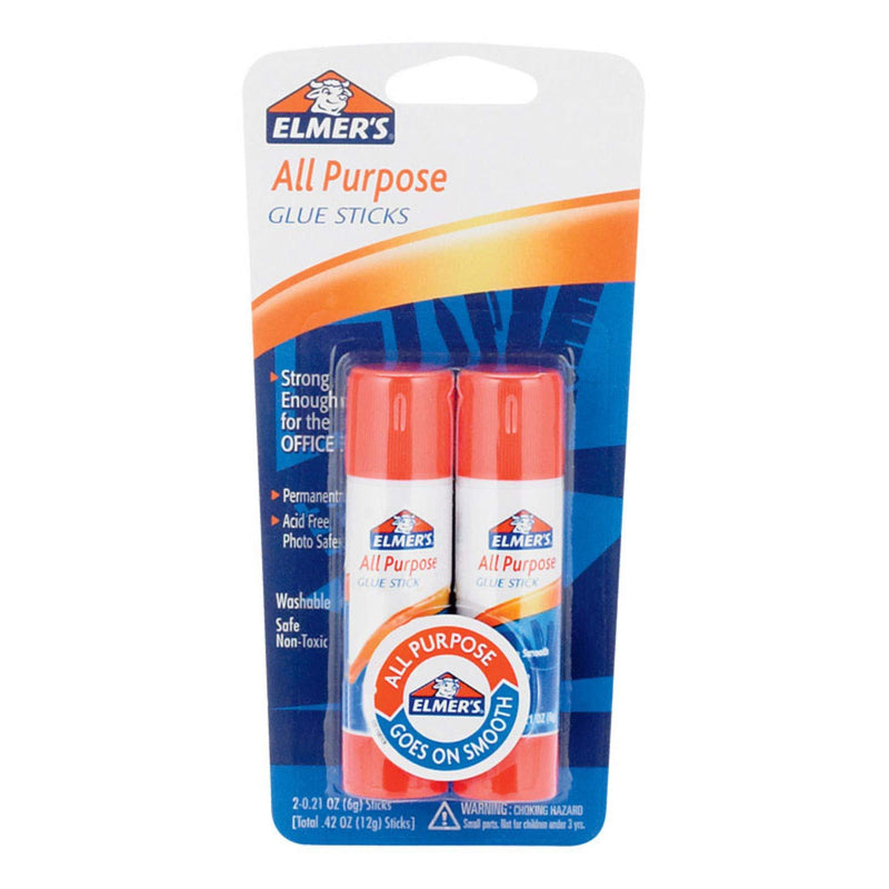 Elmer's E512 All Purpose Glue Sticks 2 Count