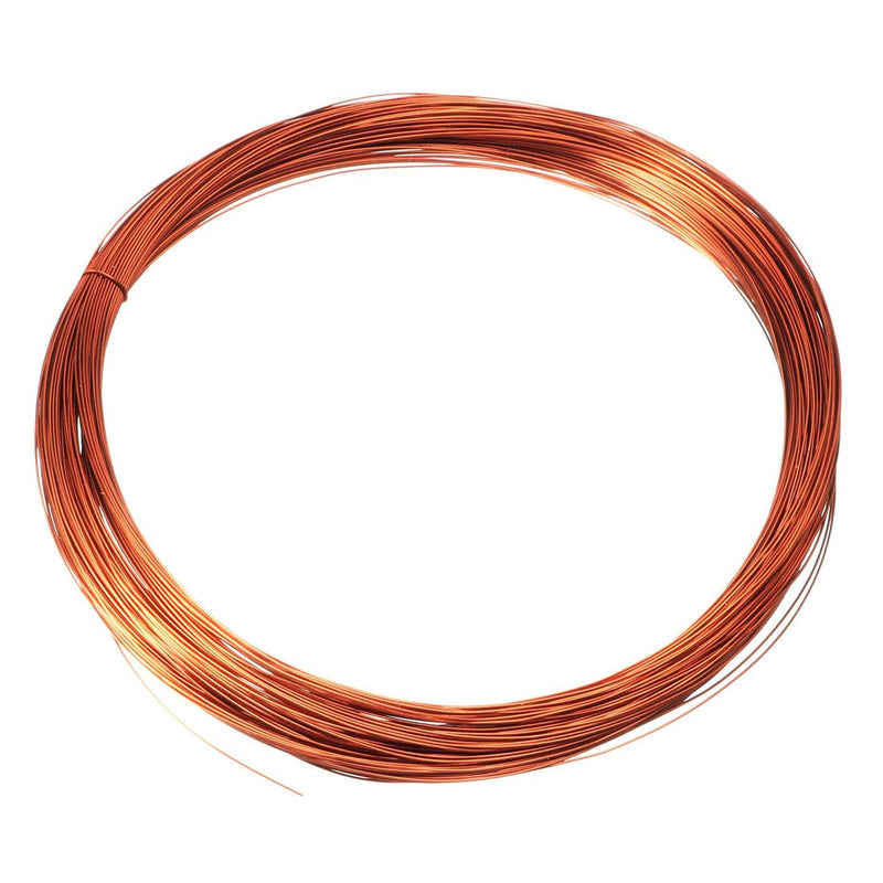 uxcell 0.15mm Dia Magnet Wire Enameled Copper Wire Winding Coil 66ft Length Widely Used for Transformers Inductors