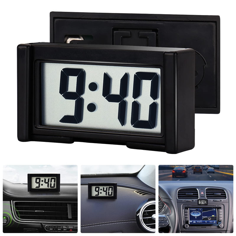 YOUNGFLY Mini Car Clock Auto Car Truck Dashboard Time Self-Adhesive Bracket Vehicle Electronic Digital Clock 1