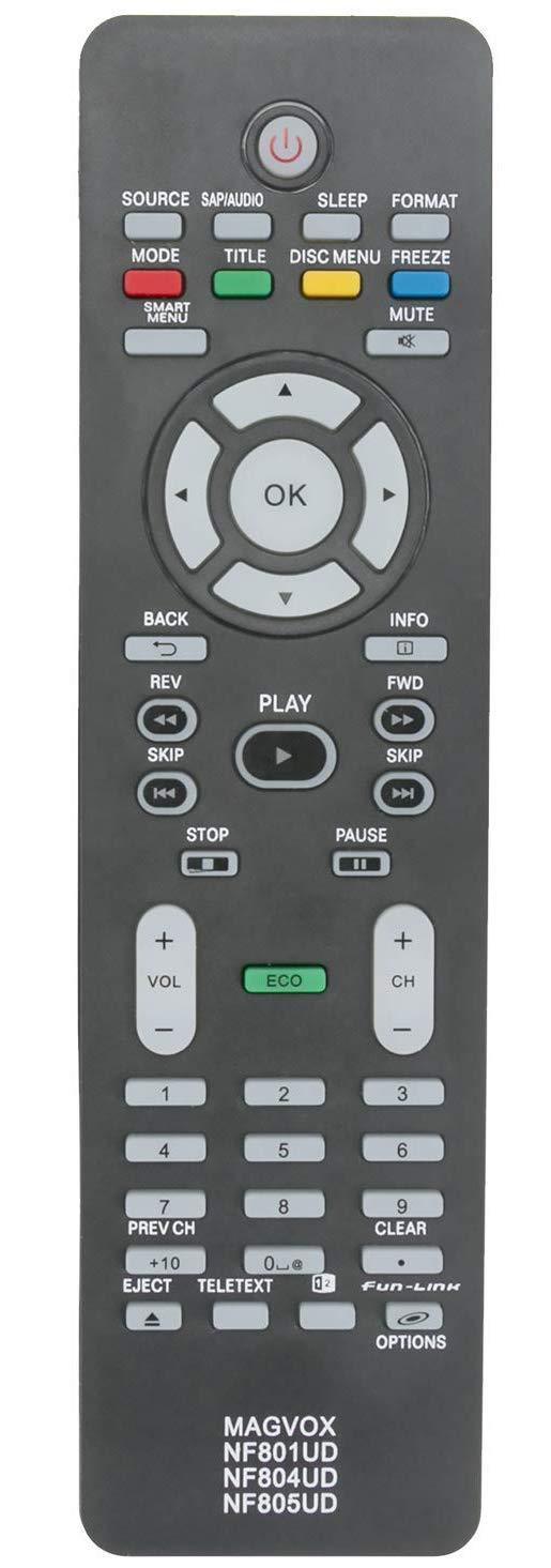 ALLIMITY NF801UD NF804UD NF805UD Remote Control Replacement for MAGNAVOX TV 32MF301B 32MF330B 32MF330BF7 37MD350B 37MF301B 37MF301BF7 40MF401B 40MF430B 40MF430BF7 42MF439B 46MF401B 46MF401BF7