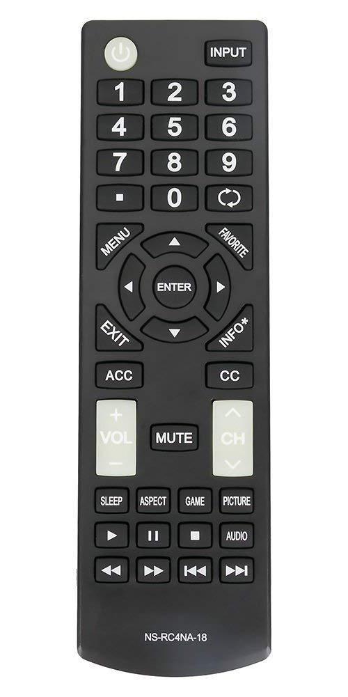 ALLIMITY NS-RC4NA-18 Remote Control Replacement for Insignia TV NSRC4NA18 NS-32D311NA17 NS-32D311MX17 NS-40D420NA18 NS-49D420NA18 NS-55D420NA18 NS-40D420MX18 NS-55D420MX18 NS-39D310NA17