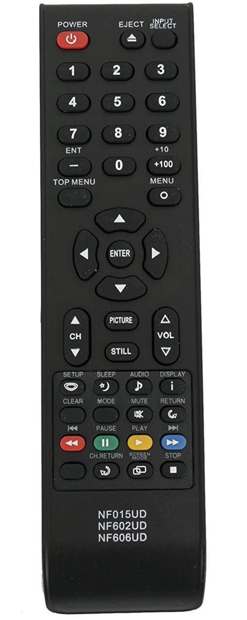ALLIMITY NF015UD NF602UD NF606UD Remote Control Replacement for Emerson Sylvania TV LC225SL9 LC225SSX LC320SL1 LC320SLX LC320SS9 LC321EM9A LC321EM9D LC420SS8 LC420SS8 RLC420SS8 LC320EM1 LC320EM1F