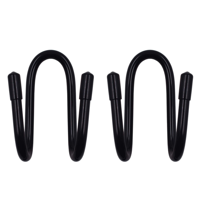 YYST Flexible Over The Seat Hard Hat Rack Holder Back Seat Hanger Headrest Hanger Headrest Hook (Black X 2 Pack) Black X 2 Pack