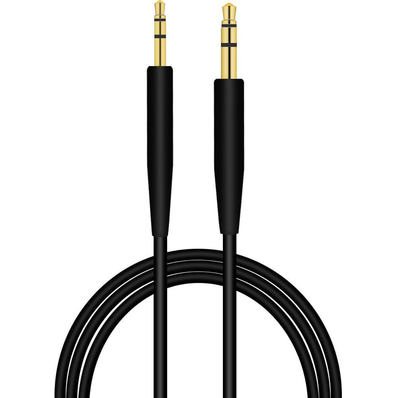 Replacement QC35 II Headphone Replacement Cord Cable Compatible Bose QuietComfort 35 (Series II),Bose On-Ear 2/OE2/OE2i/QC25/QC35/Soundlink/SoundTrue Wireless Headphones (Black) Black
