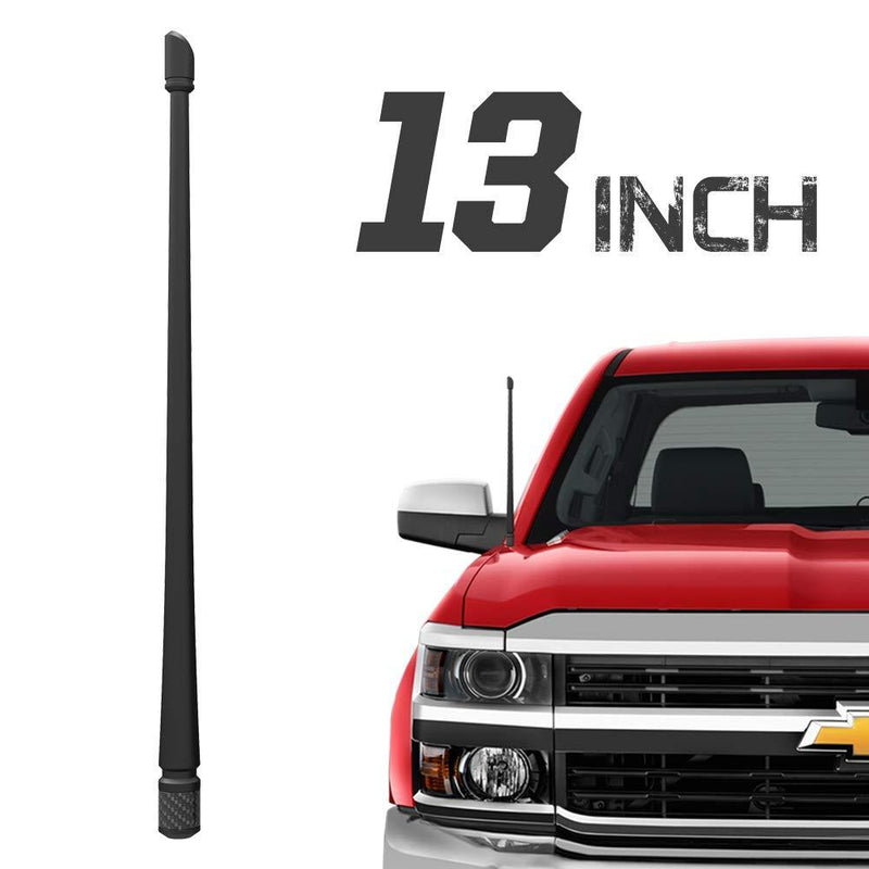 Rydonair Antenna Compatible with Chevy Silverado & GMC Sierra/Denali | 13 inches Flexible Rubber Antenna Replacement | Designed for Optimized FM/AM Reception Chevy & GMC