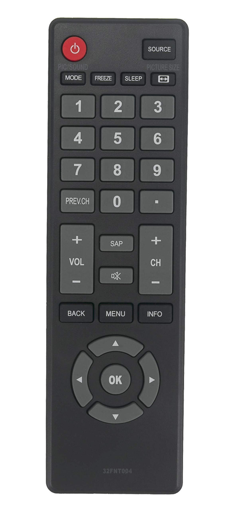 AULCMEET 32FNT004 Remote Control Compatible with Emerson LCD TV LE391EM4 LE320EM4 LE290EM4 LE240EM4EN LF501EM4 LF461EM4 LF391EM4 LF320EM4 LF320EM4A LF501EM4F LF391EM4F LF320EM4F LE290EM4F LF320EM5F