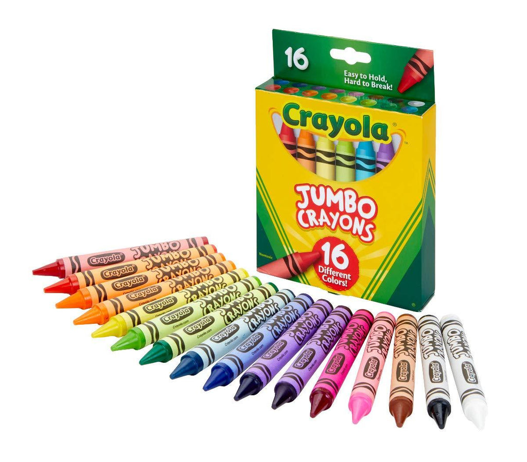 Crayola Jumbo Crayons, Assorted Colors, Great Toddler Crayons, 16 Count