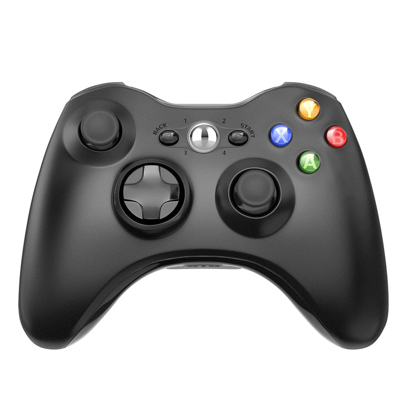 Wireless Controller for Xbox 360, Astarry 2.4GHZ Game Controller Gamepad Joystick for Xbox & Slim 360 PC Windows 7, 8, 10 (Black) BLACK