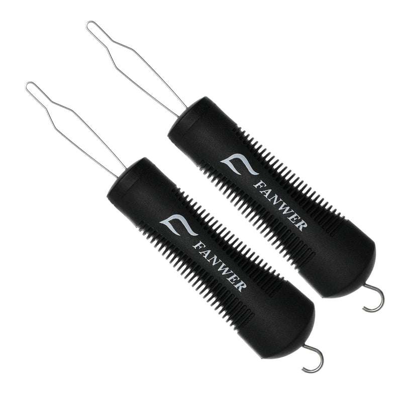 2 Pack Button Hook Dressing Aids with Zipper Pull-Button Aid and Zipper Pull Helper for Button Assist Device with Comfort & Wide Grip, Shirt & Coat Buttoning Aid for Elderly