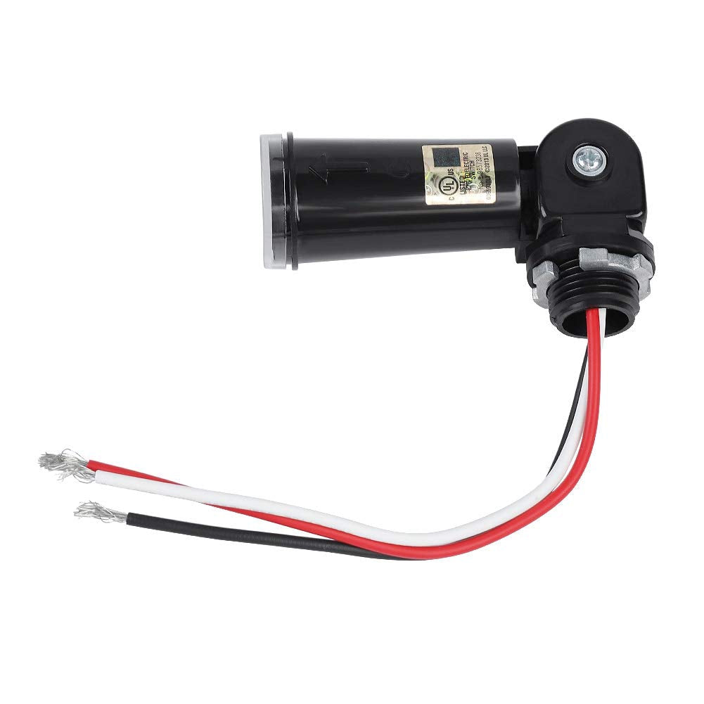 Photoelectric Switch Sensor 120V Photocell Dusk to Dawn Button Photo Control Eye Switch Flush Mount