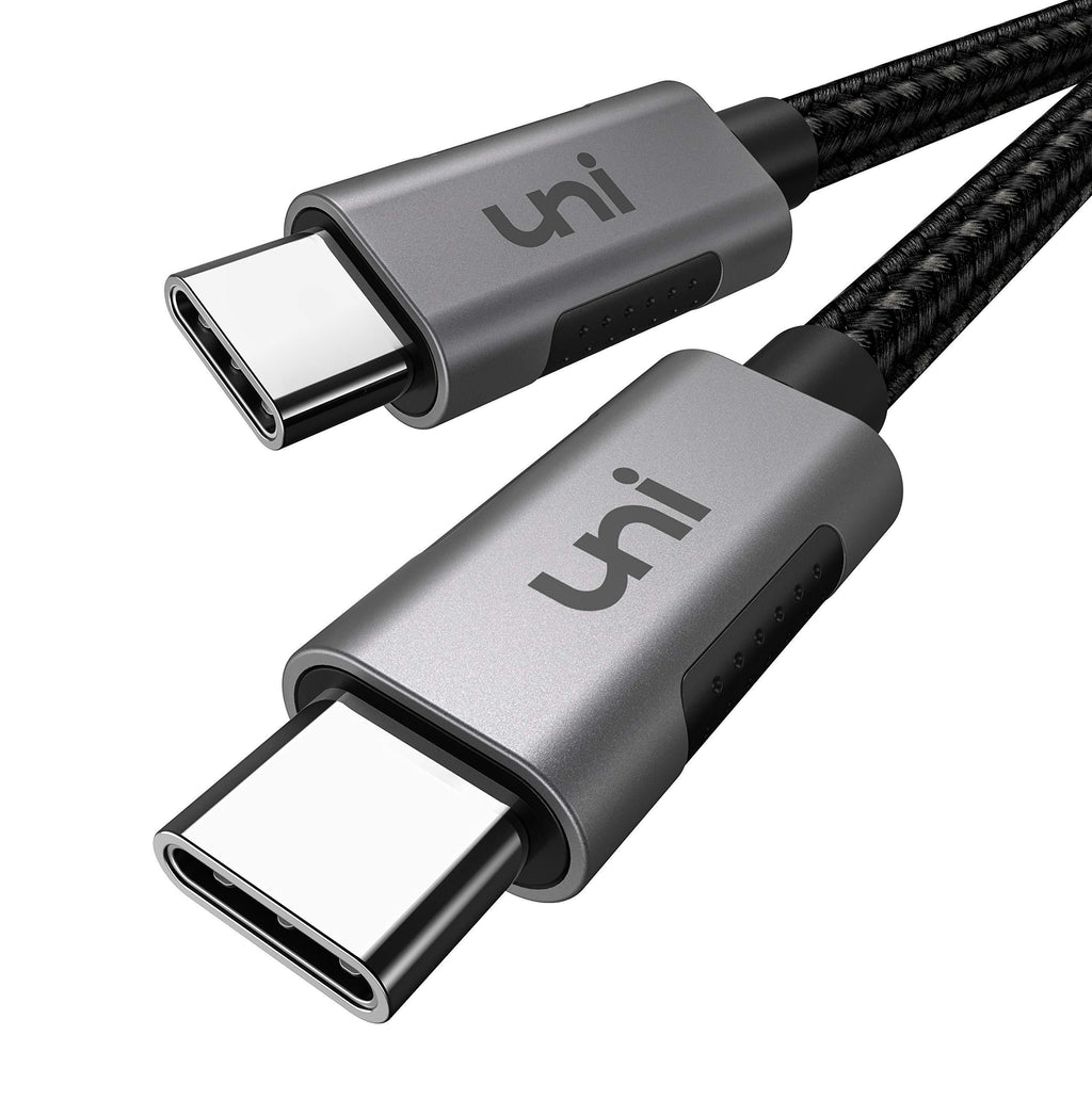 USB C to USB C Cable 100W 10ft uni Long USB Type C 5A Fast Charging Nylon Braided Cord Compatible with MacBook Pro 2020/2019/2018, iPad Pro 2020, Dell XPS 15/13 and More