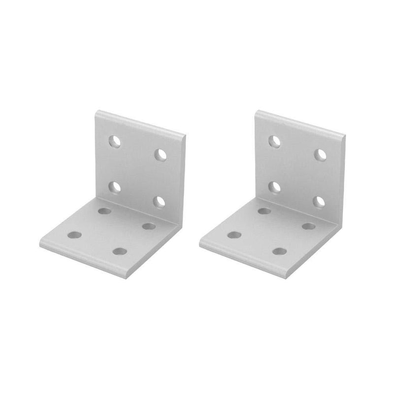 Akozon 2pcs 2040 Corner Bracket L Shape Connector Corner Angle Bracket Connection Joint Aluminum Profile