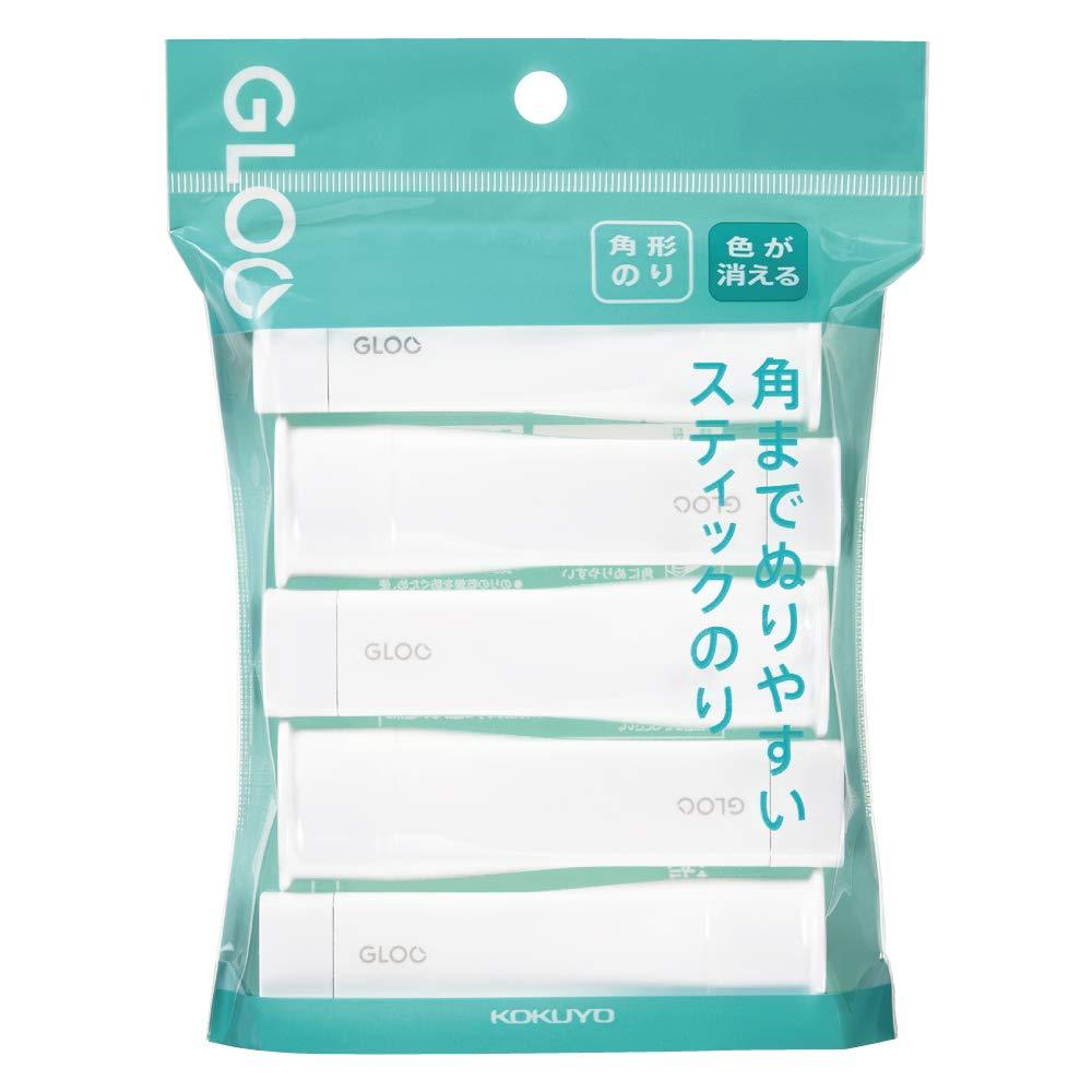 Kokuyo Square Stick Glue (Gloo) S-Size 5 Sticks (Disappearing)