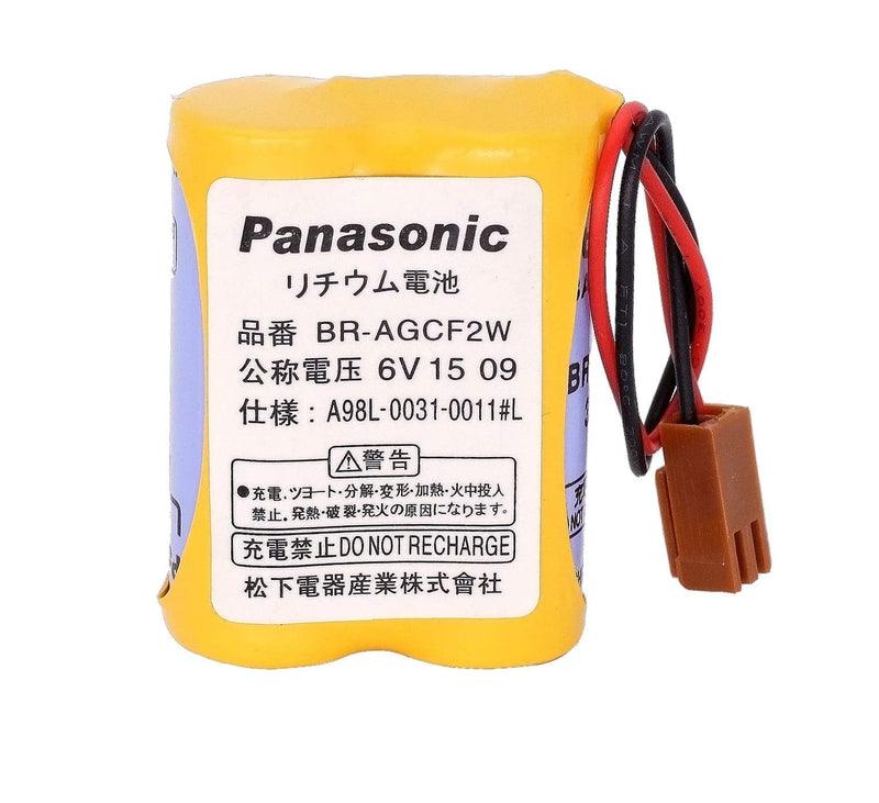 Panasonic - BR-AGCF2W - Lithium Battery - 6V - A98L-0031-0011 - 2200mAh PLC Battery