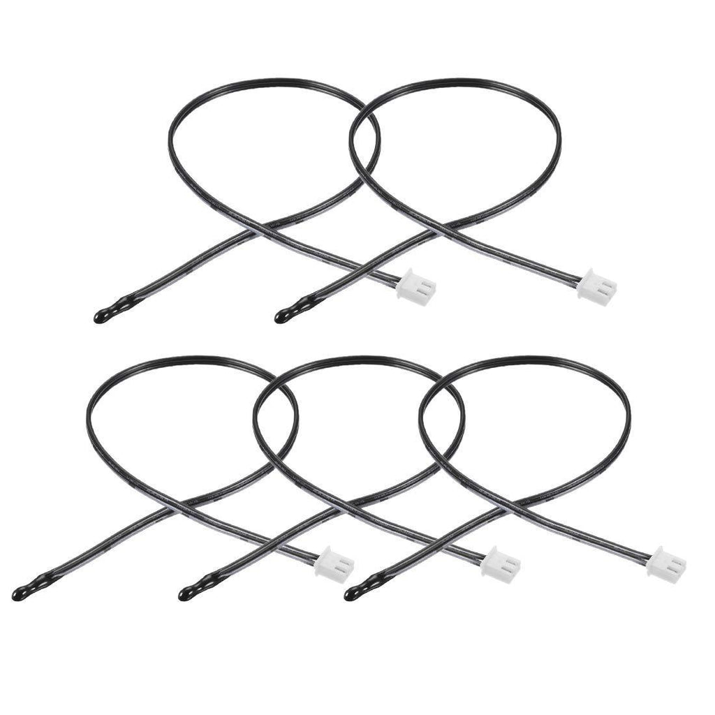 uxcell 5 Pcs 10K NTC Thermistor Probe 15.7 Inch Epoxy Sensitive Temperature Temp Sensor for Air Conditioner