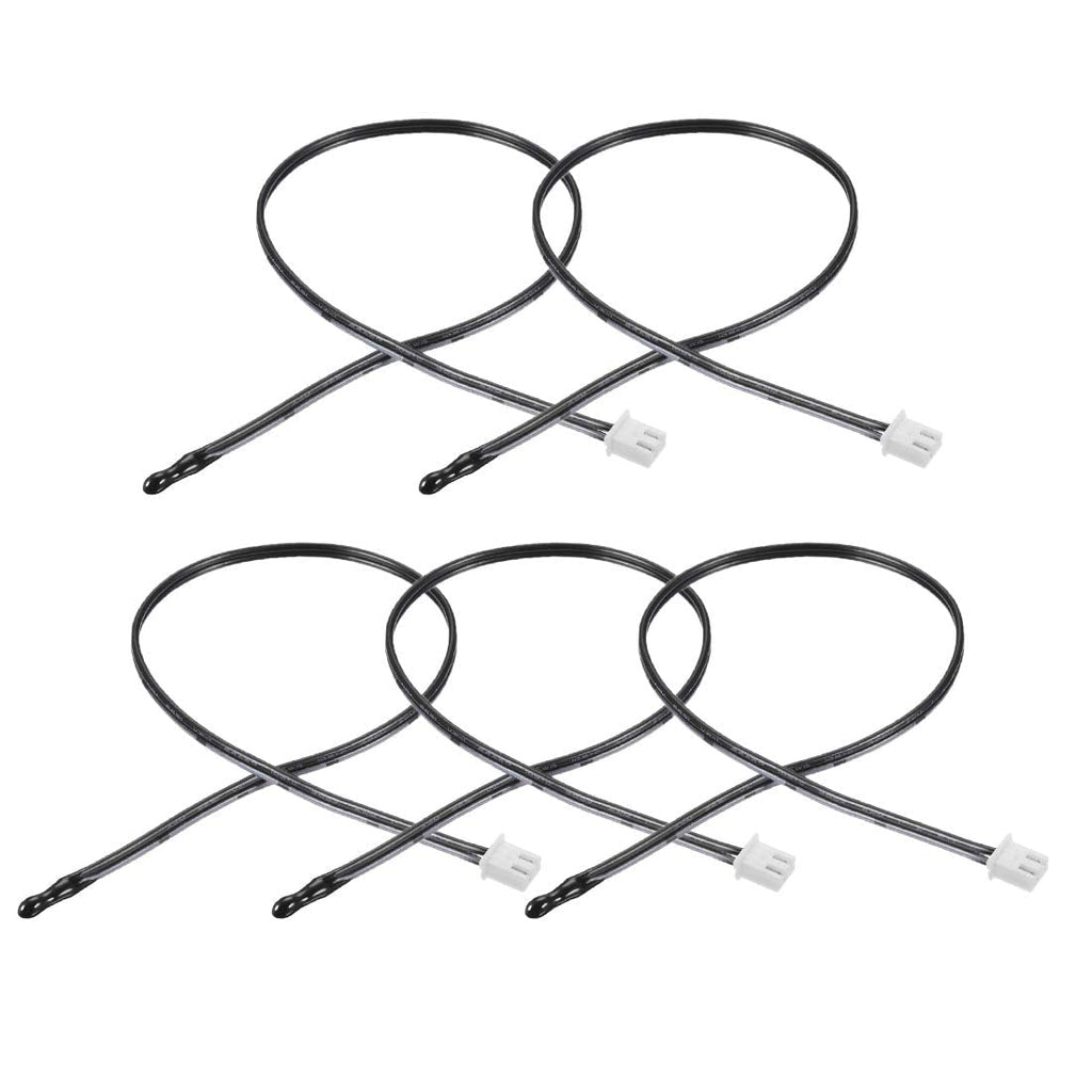 uxcell 5 Pcs 5K NTC Thermistor Probe 15.7 Inch Epoxy Sensitive Temperature Temp Sensor for Air Conditioner