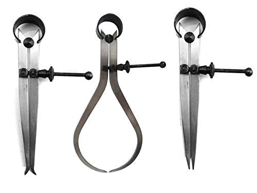 New Spring Caliper 8" / 200mm - 3 Piece Set Inside Outside Divider