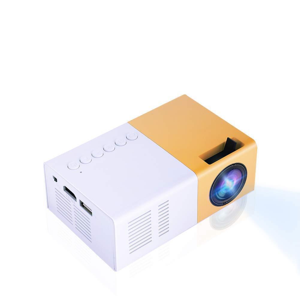 Portable Video Projector, 1080P Full HD Mini 4K Home Theater Movie Projector Support 30,000 Hrs LED Lamp Life, 1500 Lux, Compatible with HDMI/VGA/USB/TV Box/Laptop/DVD for Indoor Outdoor(US Plug) US Plug