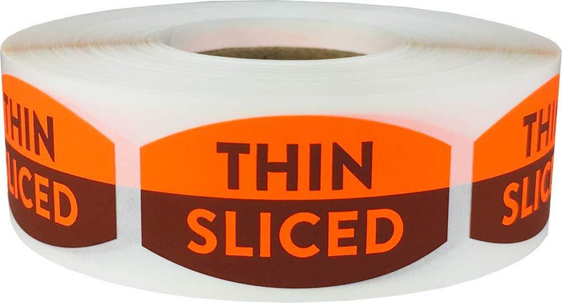 Thin Sliced Grocery Store Food Labels .75 x 1.375 Inch 500 Total Adhesive Stickers