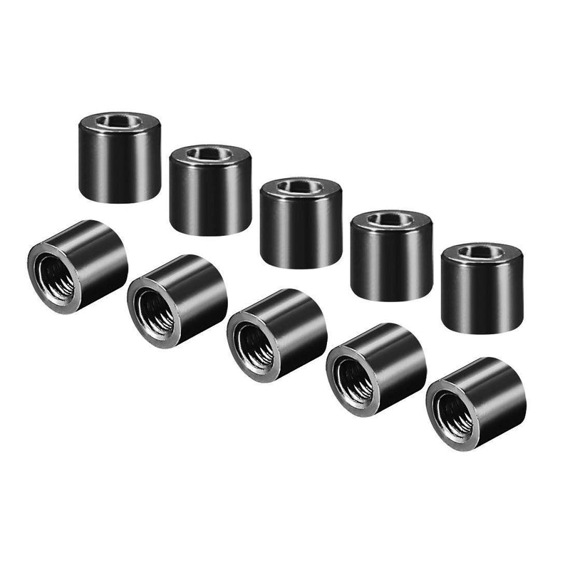 uxcell Round Aluminum Standoff Column Spacer M3x5mm,for RC Airplane,FPV Quadcopter,CNC,Black,10pcs 5mm
