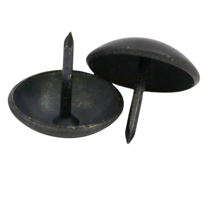 Wuuycoky Round Large-Headed Nail 19mm Diameter Head Color Black Pack of 40