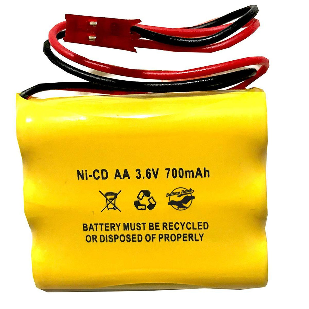 Sure-Lites 026-148 026148 SL026148 SL-026148 SL-026-148 3.6v 700mAh Ni-CD Battery Pack Replacement for Emergency / Exit Light Navilite NNYXSB Cooper Batteryhawk, LLC