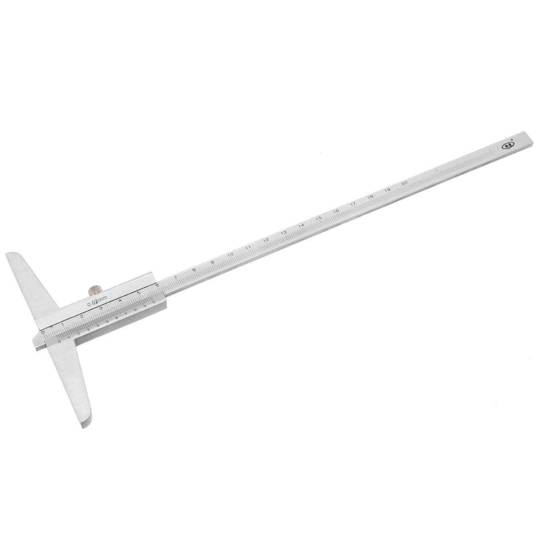 uxcell 0-200mm Depth Vernier Caliper Micrometer Gauge Measuring Tool 0.02mm Resolution