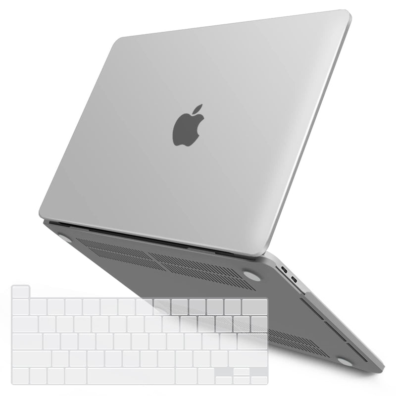 IBENZER New 2020 MacBook Pro 13 Inch Case M1 A2338 A2289 A2251 A2159 A1989 A1706 A1708, Hard Shell Case with Keyboard Cover for Apple Mac Pro 13 Touch Bar(2020-2016), Frost Clear,T13CL+1A New Macbook Pro 13" with/without Touch Bar