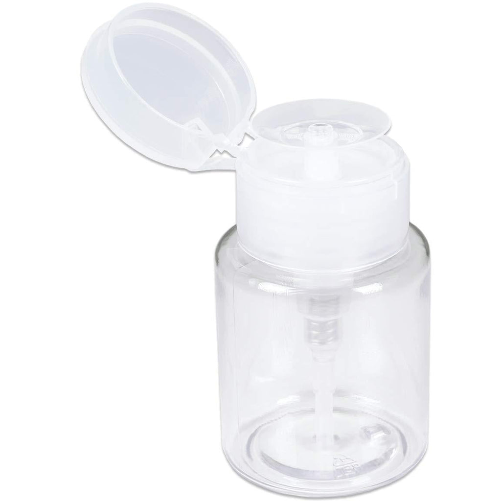 PANA Professional 3.3 oz. Clear No-Labeled Push Down Liquid Pumping Dispenser Empty Bottle