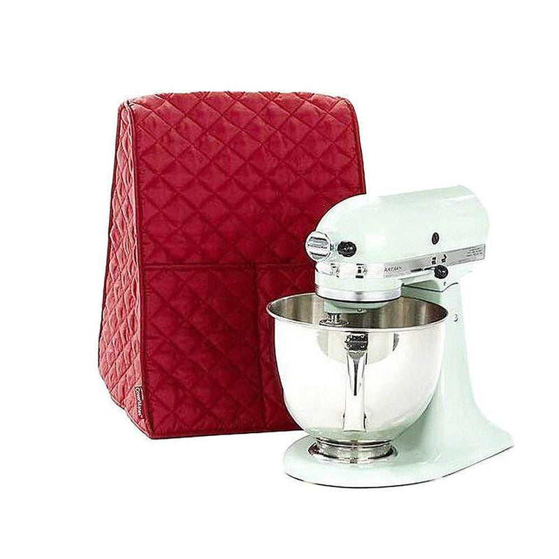 Stand Mixer Dust-proof Cover with Organizer Bag for KitchenAid Mixer to Keep Clean and Safe(Red) Red/4.5-6 Quart