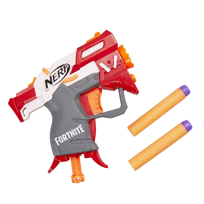 NERF Fortnite Ts Microshots Dart-Firing Toy Blaster & 2 Official Elite Darts