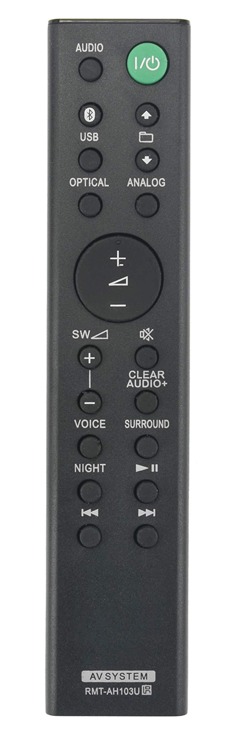 New RMT-AH103U Replaced Remote fit for Sony Sound Bar HT-CT80 SA-CT80 HTCT80 SACT80 HT-CT180 SA-CT180 RMT-AH100U SA-WCT180 SS-WCT80