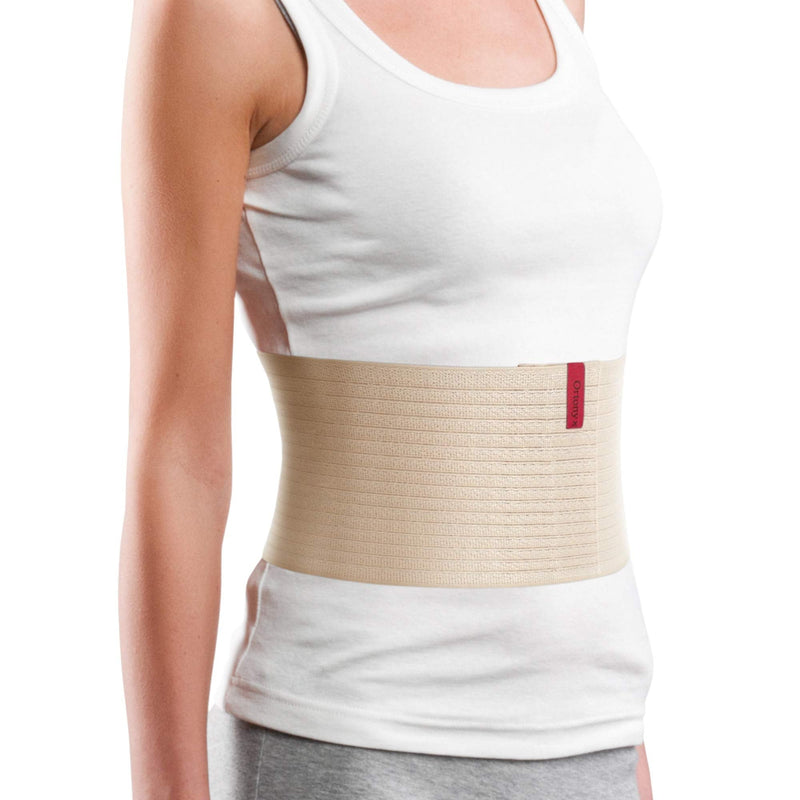 ORTONYX 6.25" Abdominal Binder for Men and Women / Postpartum Post-operative Post-surgery Wrap / Abdomen Navel Umbilical Hernia Support Belt / 524006 Beige S/M Small/Medium (Pack of 1)