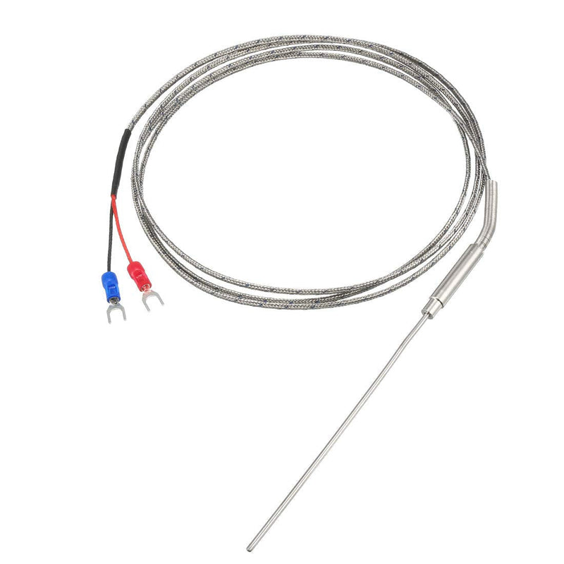 uxcell K Type Thermocouple 2mmx100mm Temperature Sensor Probe with 1.5M Cable 32-1472F/0-800C
