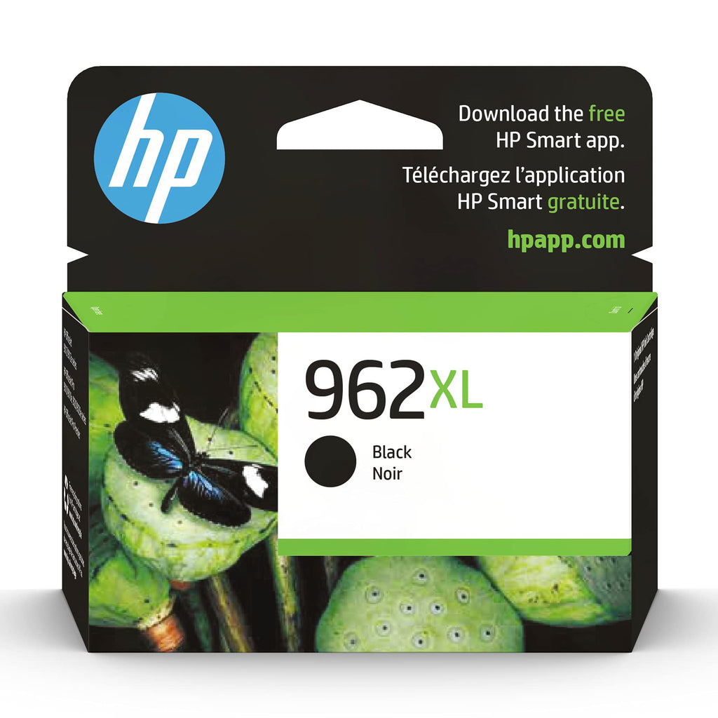 Original HP 962XL Black High-yield Ink Cartridge | Works with HP OfficeJet 9010 Series, HP OfficeJet Pro 9010, 9020 Series | Eligible for Instant Ink | 3JA03AN One