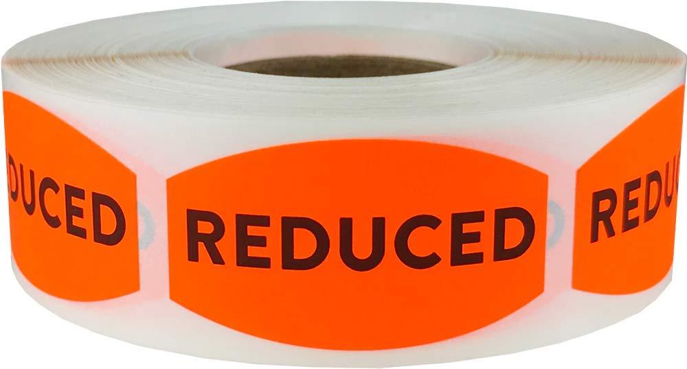 Reduced Grocery Store Food Labels .75 x 1.375 Inch 500 Total Adhesive Stickers