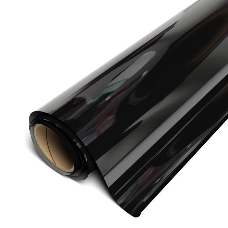 Siser EasyWeed HTV 11.8" x 2ft Roll - Iron on Heat Transfer Vinyl (Black) Black