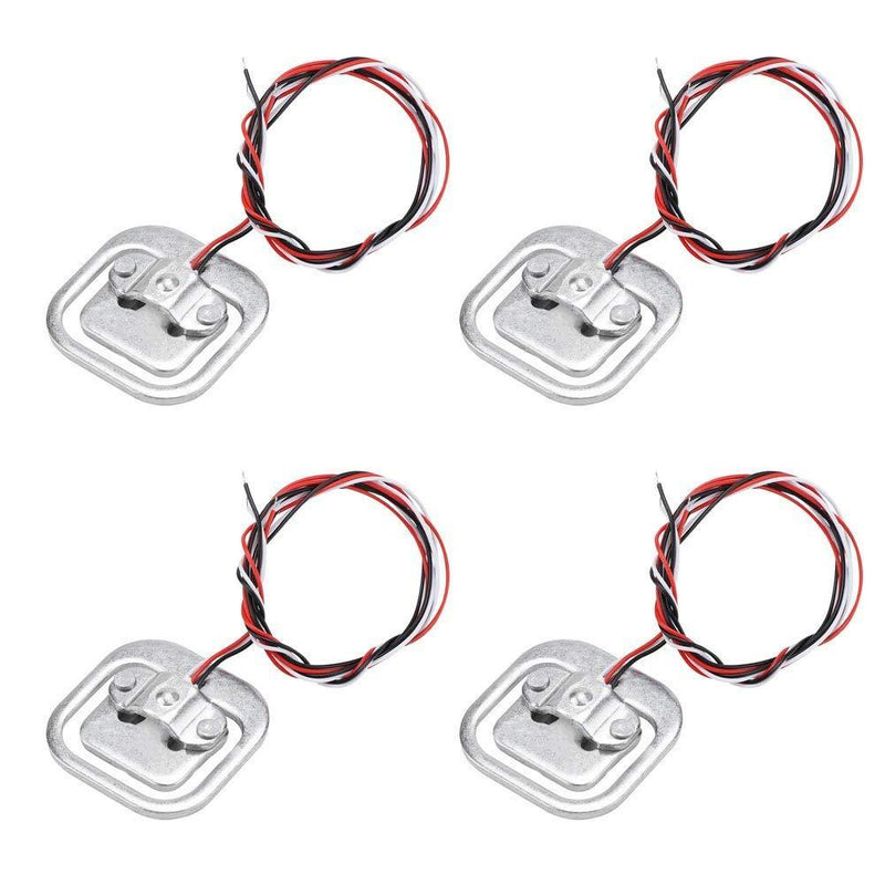 Ximimark 4Pcs 50Kg Body Load Cell Weighing Sensor Resistance Strain Half-Bridge Human Scale Load Sensor DIY