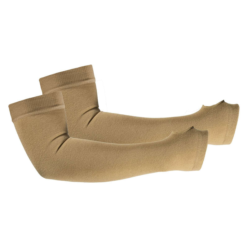 Kinship Comfort Brands Arm Skin Protector Sleeves. Keep Arm Skin safe from Abrasions, Bruising, Thin Skin Tears, and UV/Sun. Nude (1 Pair) X-Large (1 Pair)