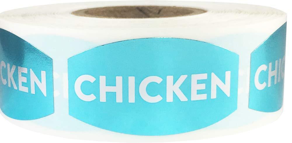 Chicken Grocery Store Food Labels .75 x 1.375 Inch 500 Total Adhesive Stickers