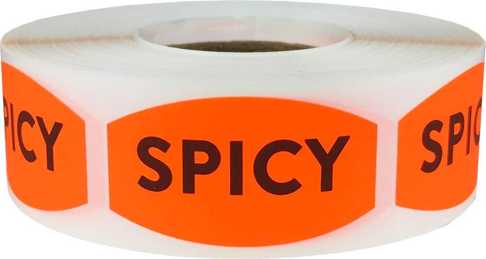 Spicy Grocery Store Food Labels .75 x 1.375 Inch 500 Total Adhesive Stickers