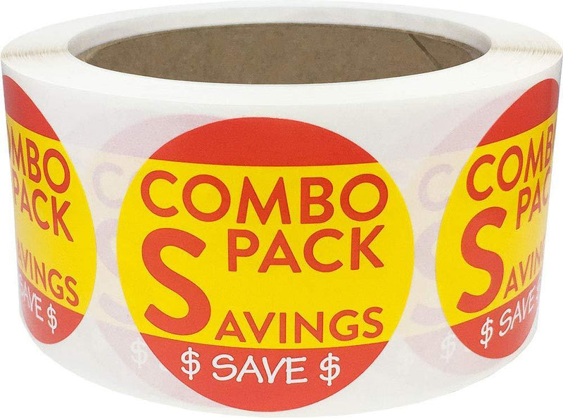 Combo Pack Savings Grocery Store Food Labels 2 Inch 500 Total Adhesive Stickers