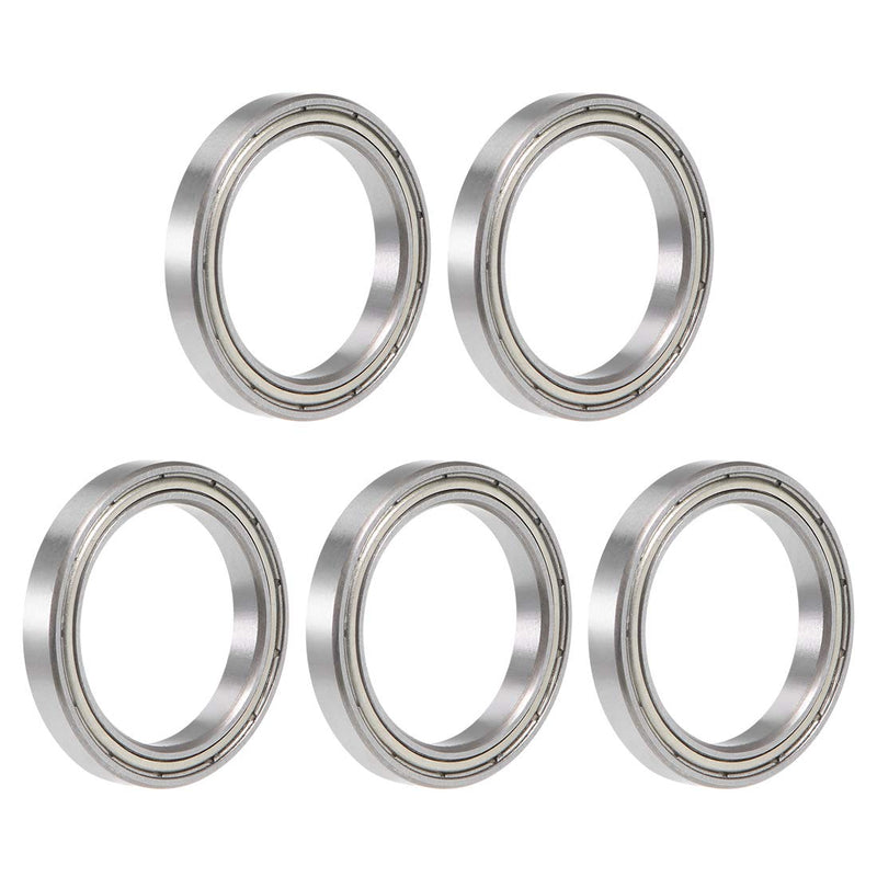 uxcell 6704ZZ Deep Groove Ball Bearing 20x27x4mm Double Shielded Chrome Steel Bearings 5-Pack