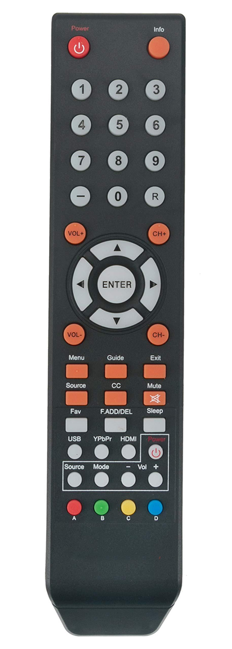 New 8142026670003C Replaced Remote fit for Sceptre 4K TV C550CV-UMR C650CV-UMR C658CV-UMR E165BV-SS E168BV-SS E168WV-SS U435CV-UMR U500CV-UMR U505CV-UMR U515CV-UMKR U550CV-UM08R X505BV-FSR X435BV-FSR